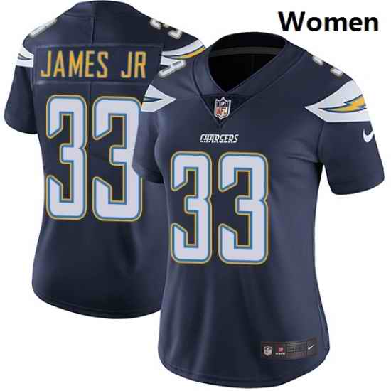 Chargers #33 Derwin James Jr Navy Blue Team Color Women Stitched Football Vapor Untouchable Limited Jersey